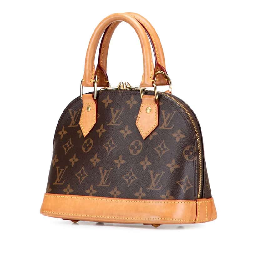 Louis Vuitton Monogram Alma BB Brown Good condition - Back View