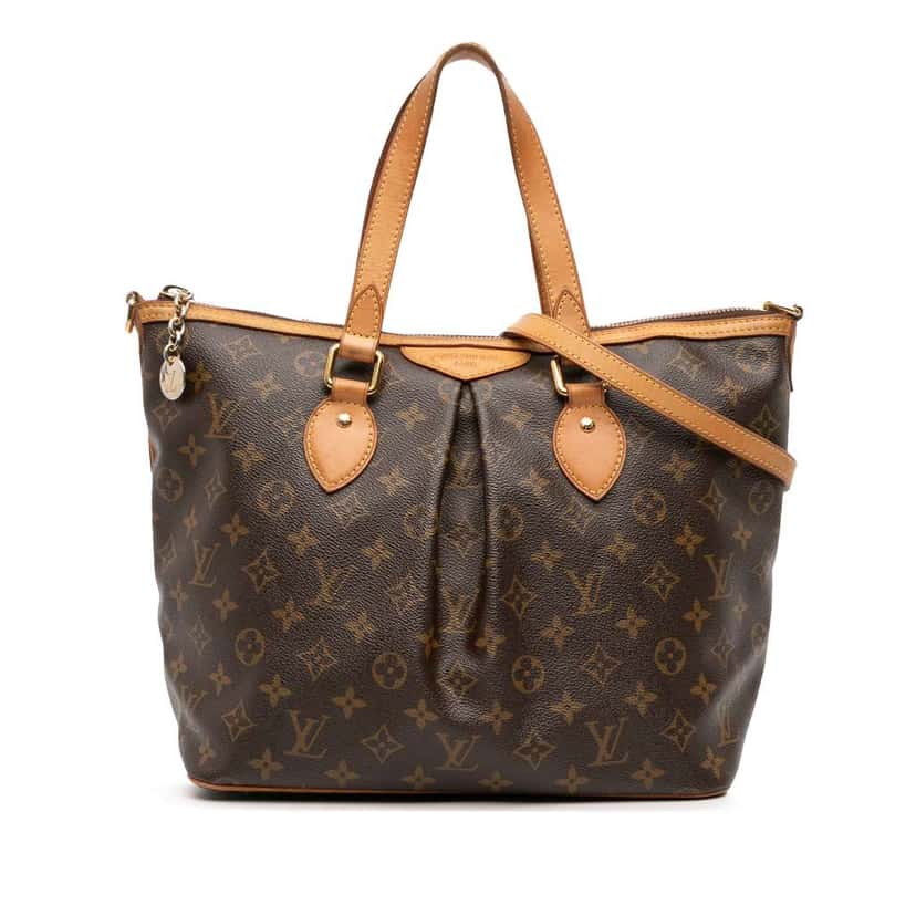 Louis Vuitton Monogram Palermo PM Brown Fair condition - Front View