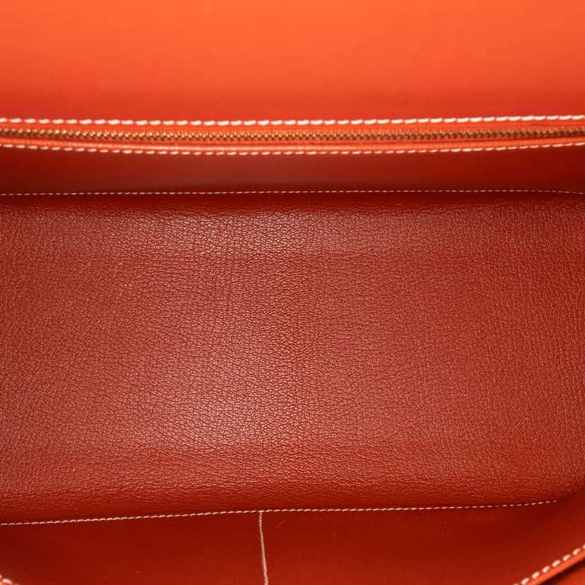 Hermès Box Calf Kelly Sellier 32 Red Leather Good condition - Model View
