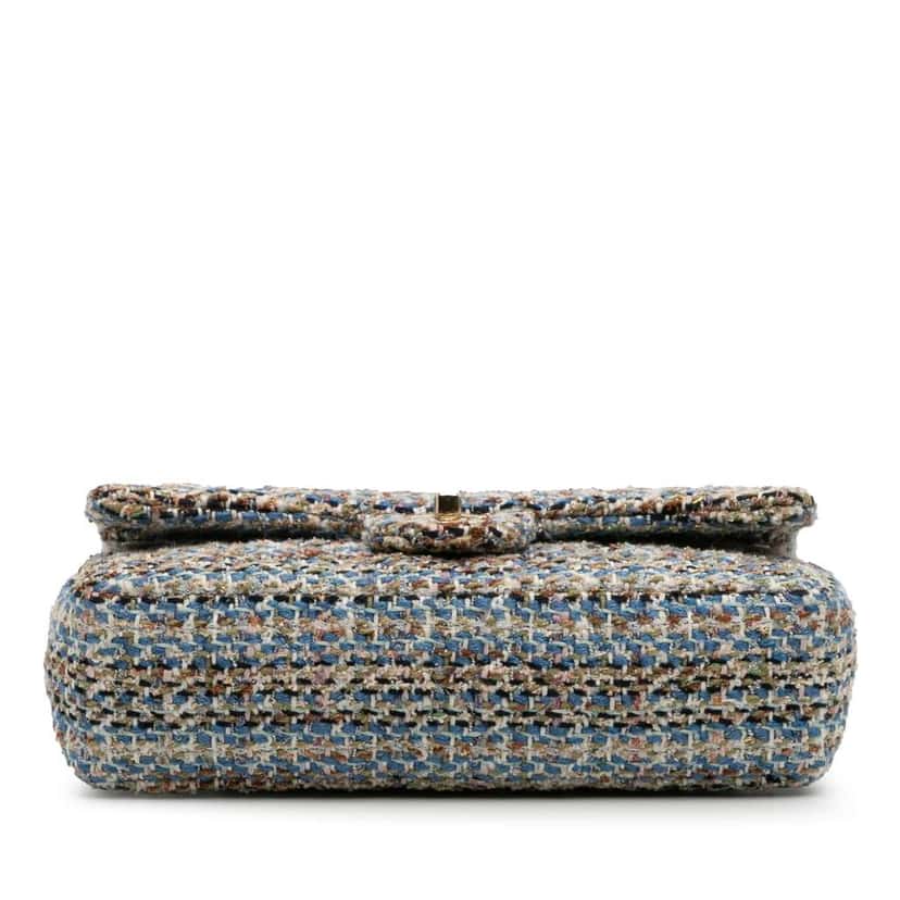 Chanel Medium Classic Multicolor Tweed Double Flap MultiColor Tweed Good condition - Inside View
