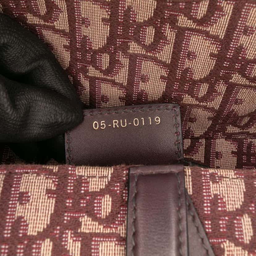 Dior Oblique Canvas Saddle Bag Red Canvas Good condition - Box View