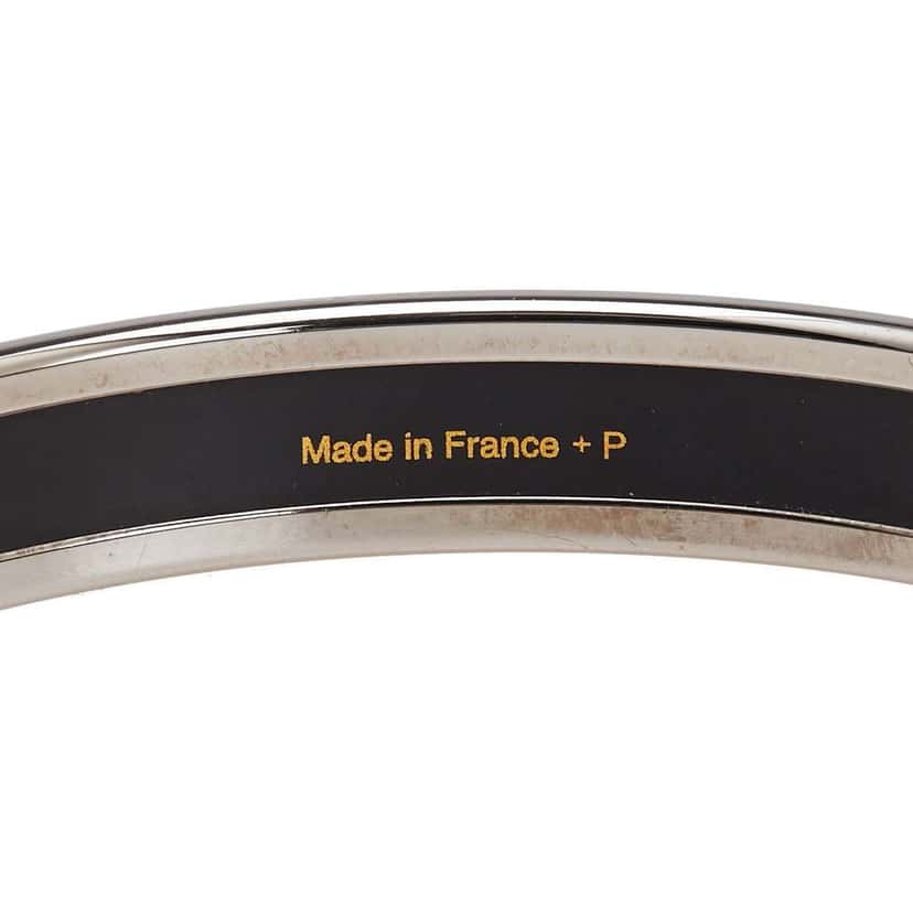 Hermès Narrow Caleche Enamel Bangle 62 Orange Good condition - Model View