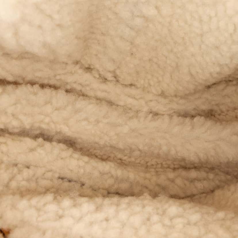 Dior Shearling Suede Saddle Bag Grey Leather Good condition - Model View