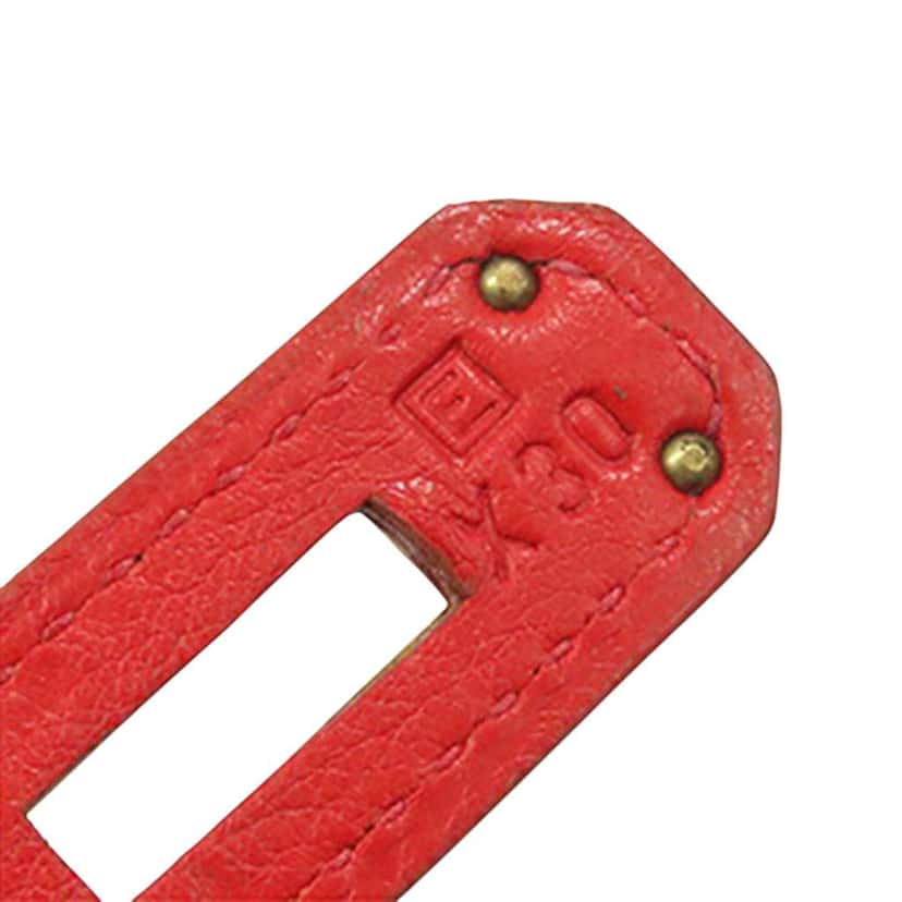 Hermès Gulliver Kelly II Retourne 32 Red Leather Good condition - Inside View