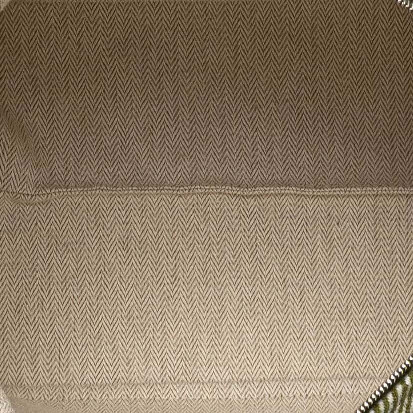 Hermès Large Wool Bride A Brac H Natte Case Green Wool Good condition - Model View