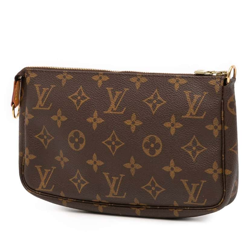 Louis Vuitton Monogram Pochette Accessoires Brown Canvas Fair condition - Back View