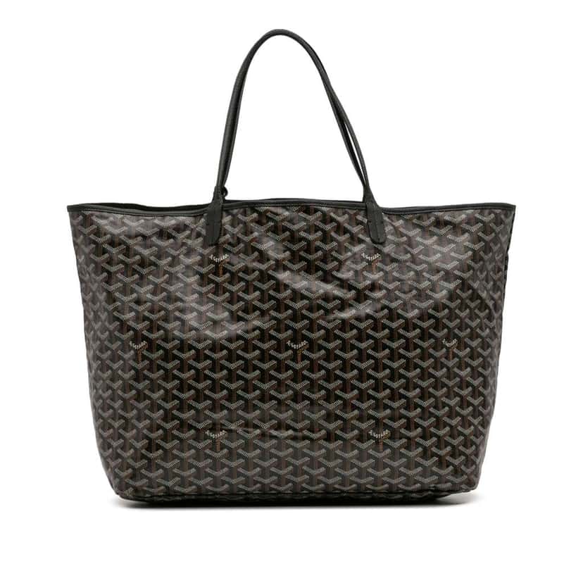 Goyard Goyardine Saint Louis GM Black Canvas Good condition - Front View