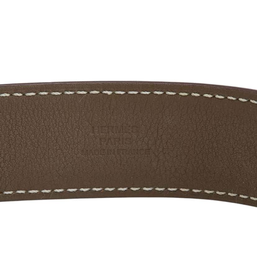 Hermès Small Chevre Chamkila Kelly Twist Bracelet Brown Leather Good condition - Model View