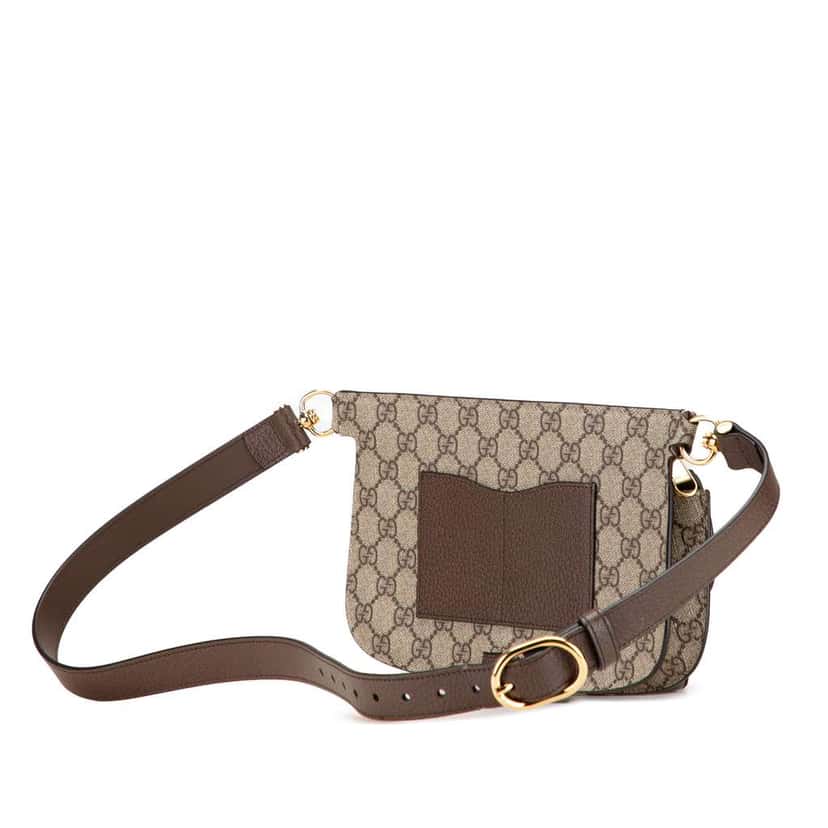 Gucci GG Supreme Blondie Belt Bag Brown Canvas Good condition - Back View