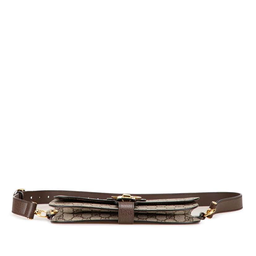 Gucci GG Supreme Blondie Belt Bag Brown Canvas Good condition - Inside View