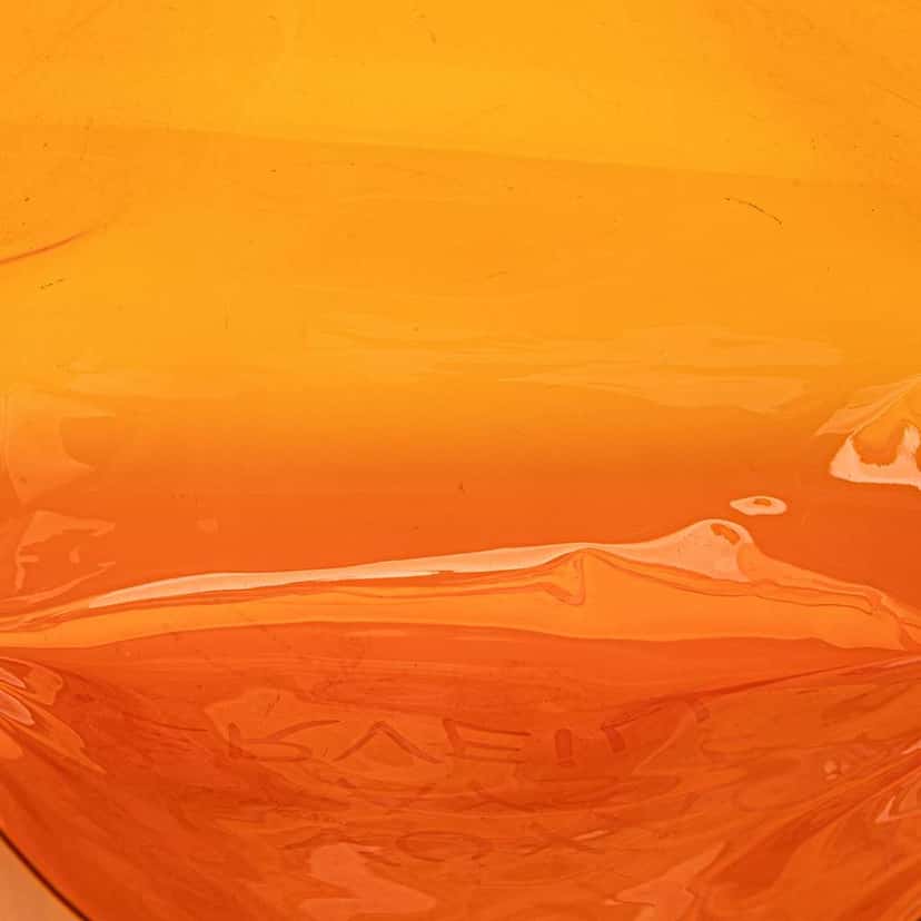 Hermès Vinyl Souvenir De L Exposition Kelly Handbag Orange Good condition - Model View