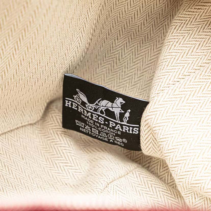 Hermès Small Canvas Bride A Brac Pink Canvas Good condition - Box View