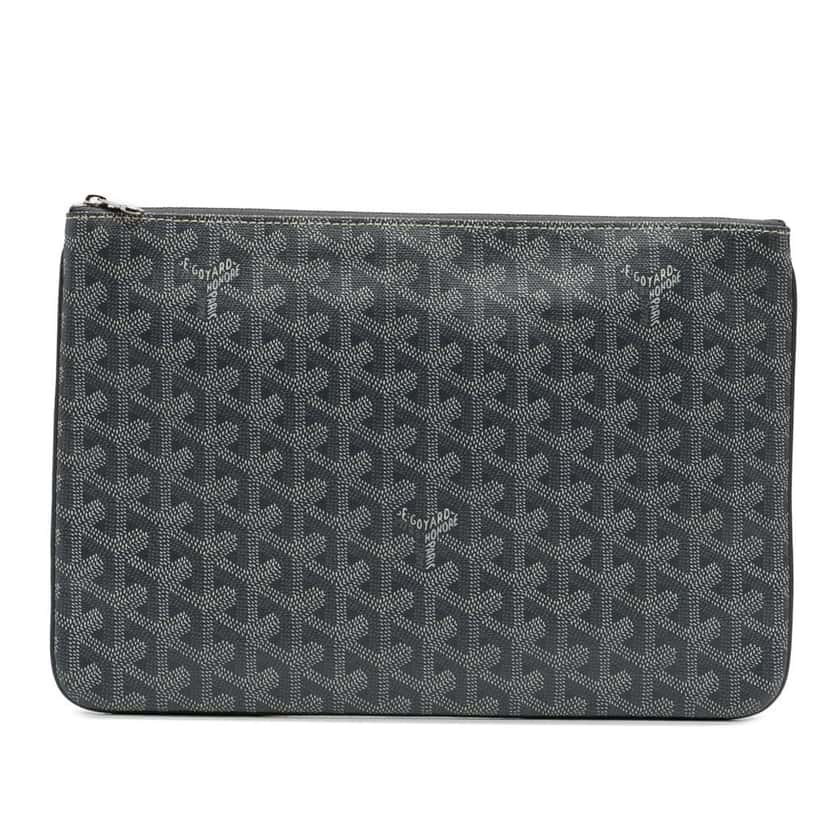 Goyard Goyardine Senat MM Grey Canvas Good condition - Front View