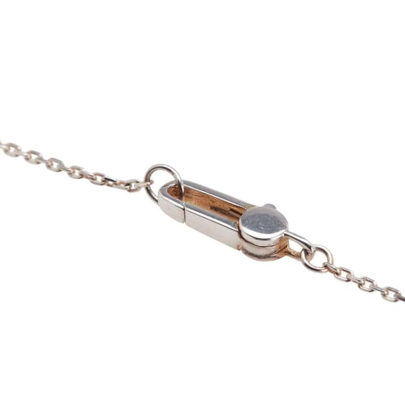 Gucci Sterling Silver Square Plate Logo Pendant Necklace Silver Silver Good condition - Inside View