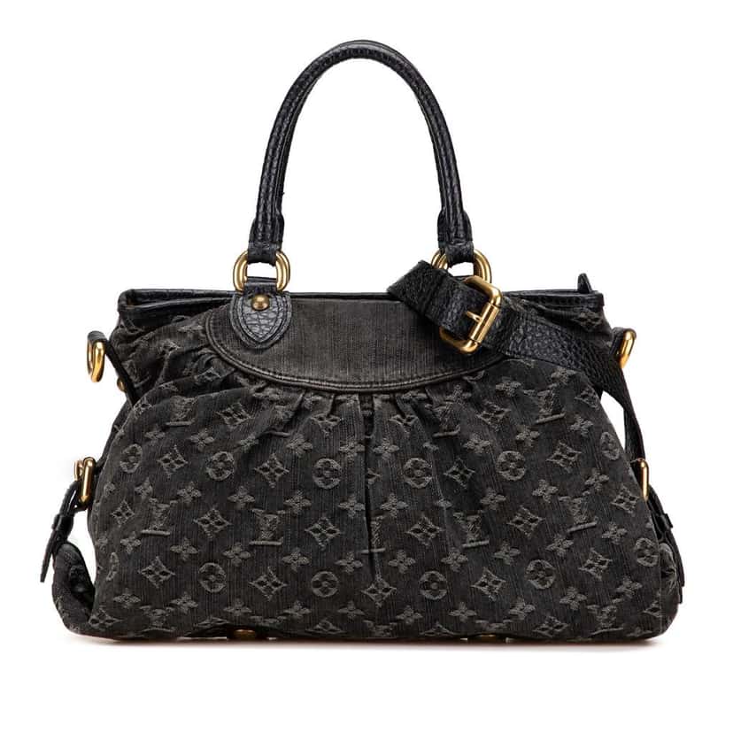 Louis Vuitton Monogram Denim Neo Cabby MM Black Denim Good condition - Front View