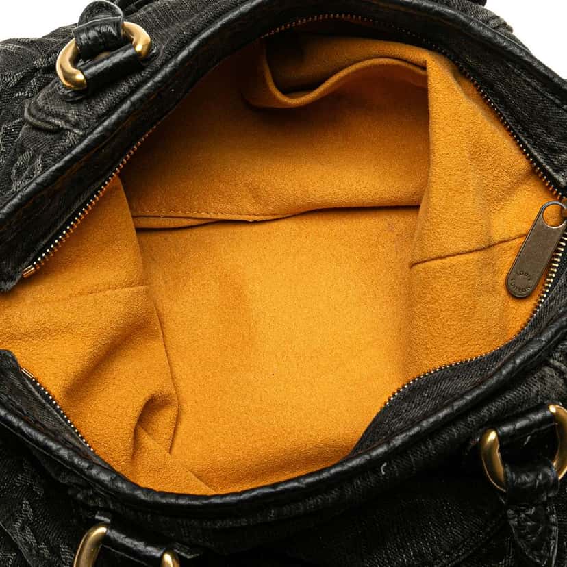 Louis Vuitton Monogram Denim Neo Cabby MM Black Denim Good condition - Model View