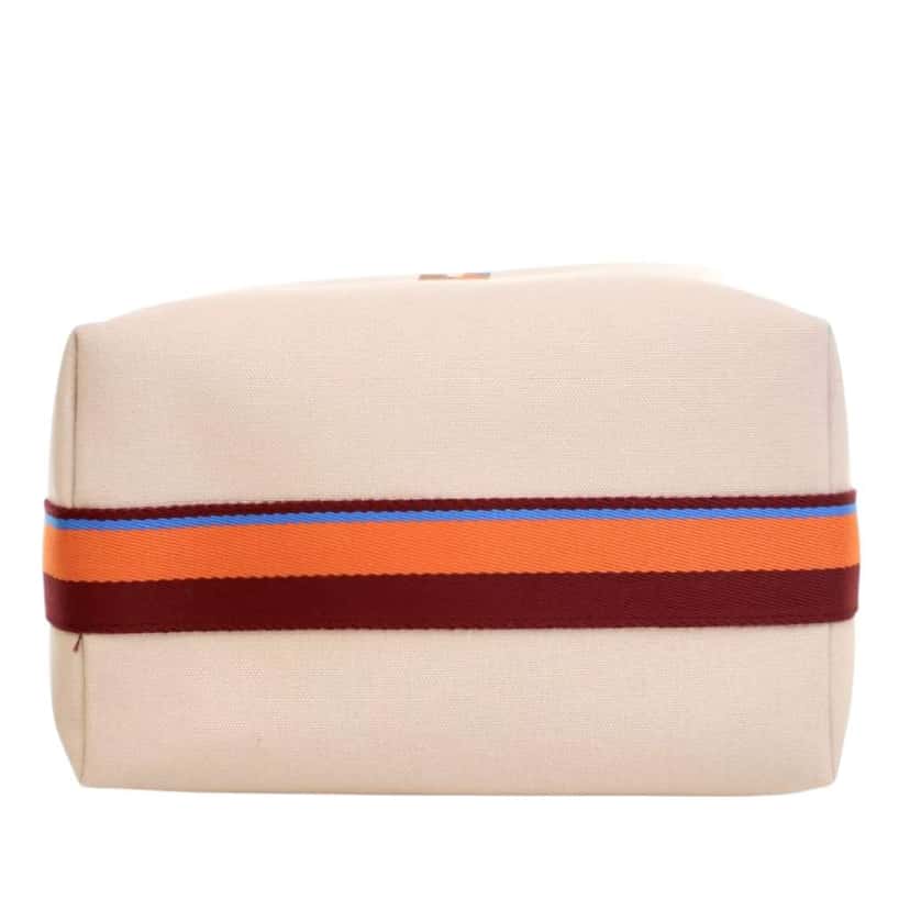 Hermès Large Canvas Bride A Brac H Pavillon Case Brown Canvas Good condition - Model View