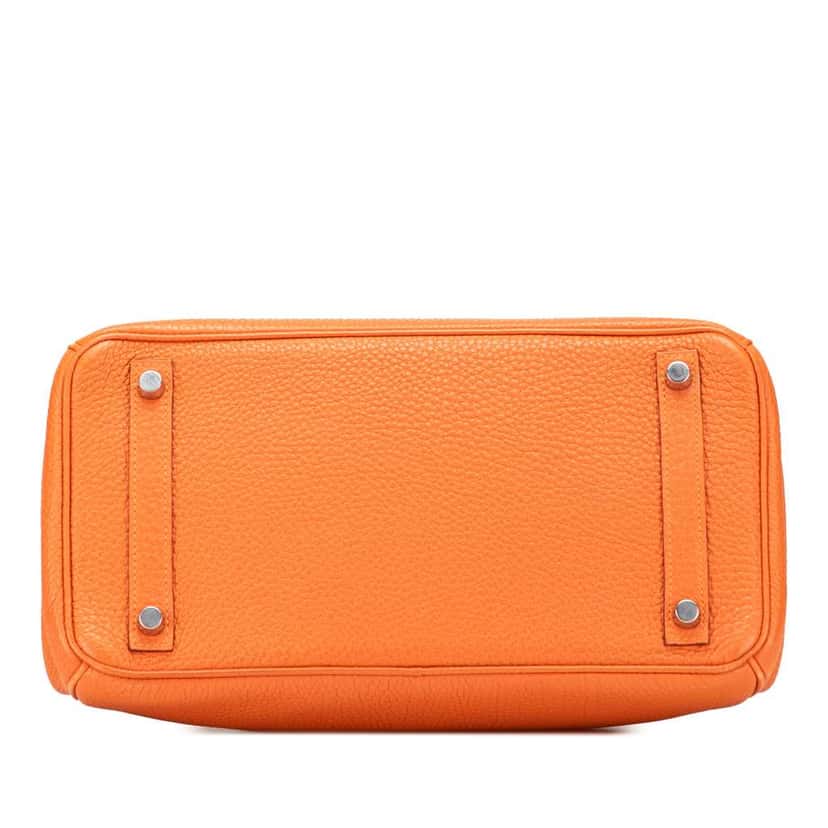 Hermès Togo Birkin Retourne 30 Orange Leather Good condition - Inside View