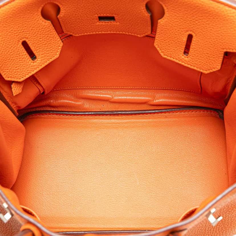 Hermès Togo Birkin Retourne 30 Orange Leather Good condition - Model View
