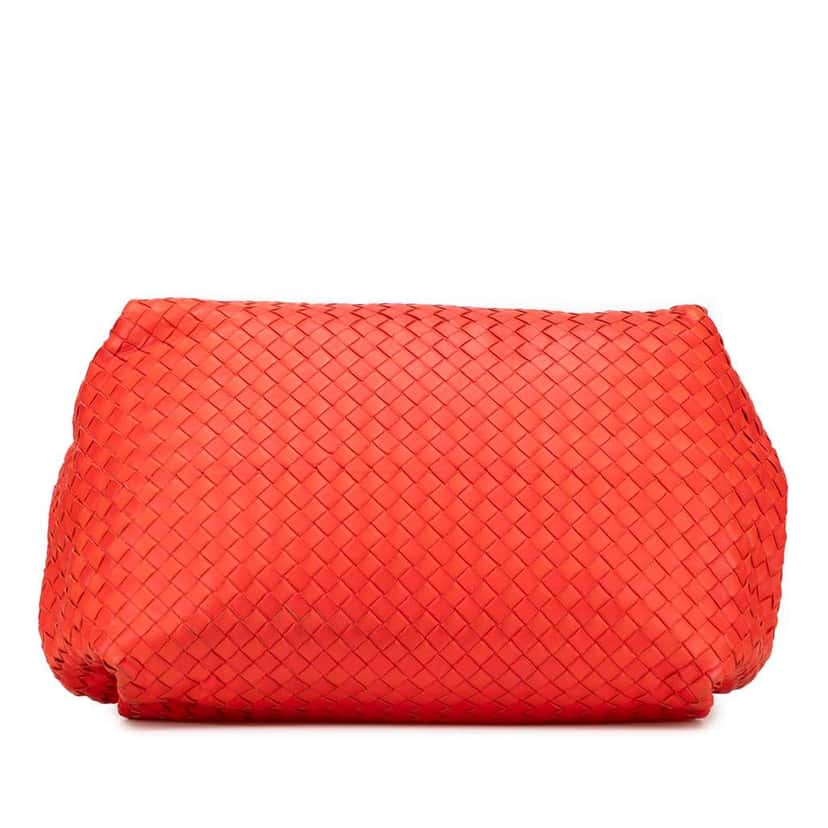 Bottega Veneta Nappa Intrecciato Parachute Tote Red Leather Good condition - Inside View