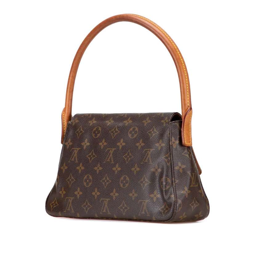 Louis Vuitton Monogram Mini Looping Brown Fair condition - Back View