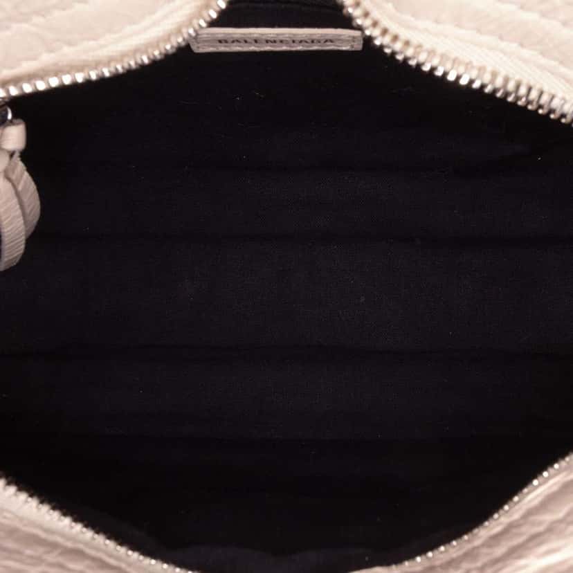 Balenciaga Mini Lambskin Motocross Classic City Satchel White Leather Good condition - Model View