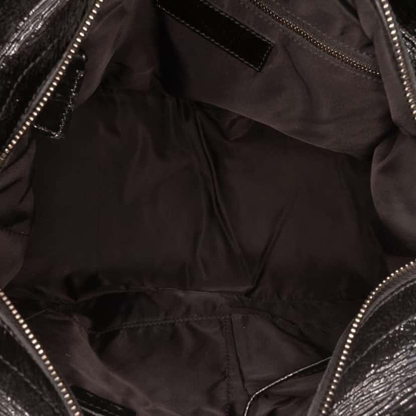Burberry Beat Check Nylon Lowry Satchel Grey Good condition - Model View