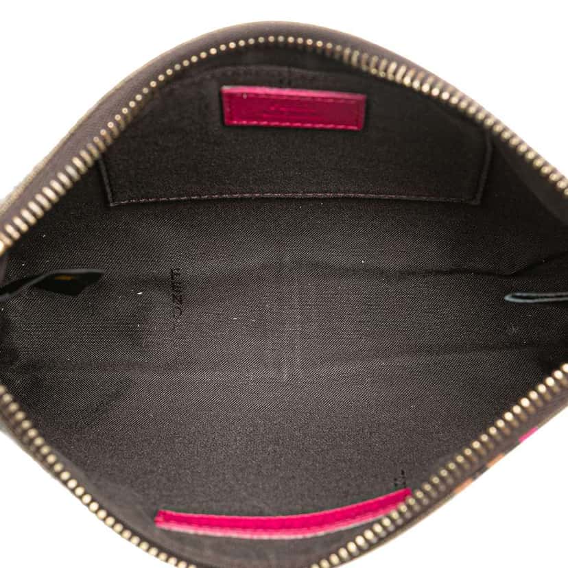 Fendi Zucca Spalmati Chain Pochette Brown Canvas Good condition - Model View