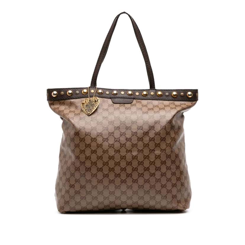 Gucci Babouska GG Crystal Tote Brown Good condition - Front View
