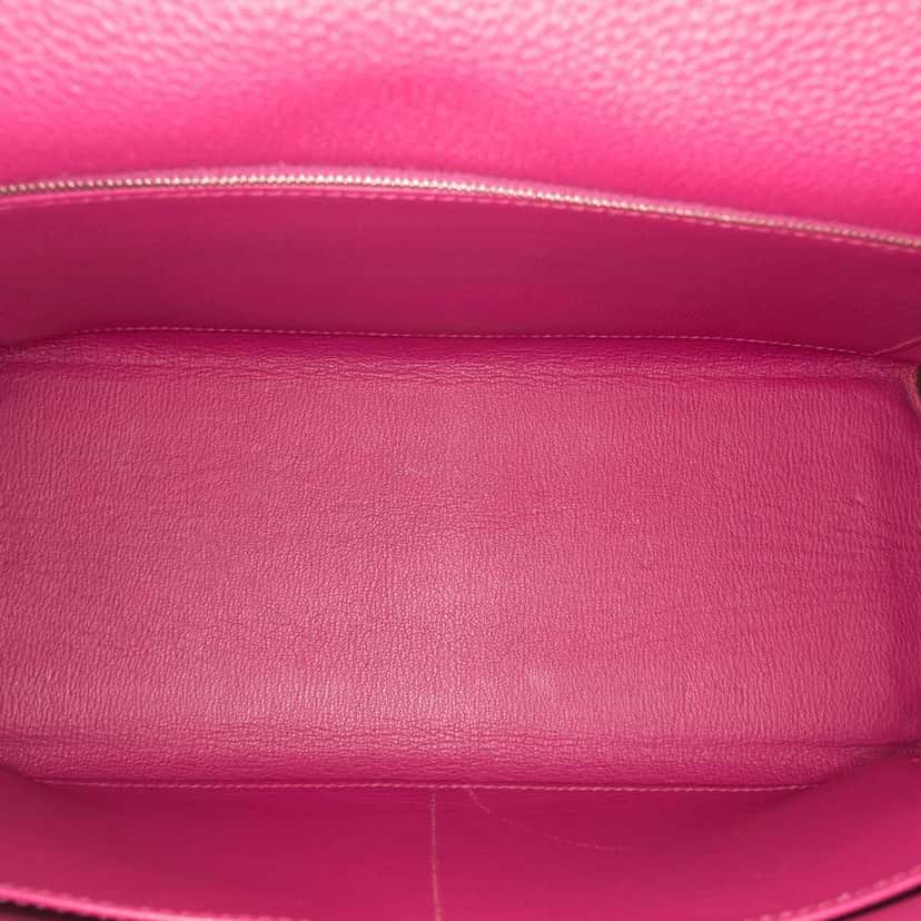 Hermès Togo Kelly II Retourne 32 Purple Leather Good condition - Model View