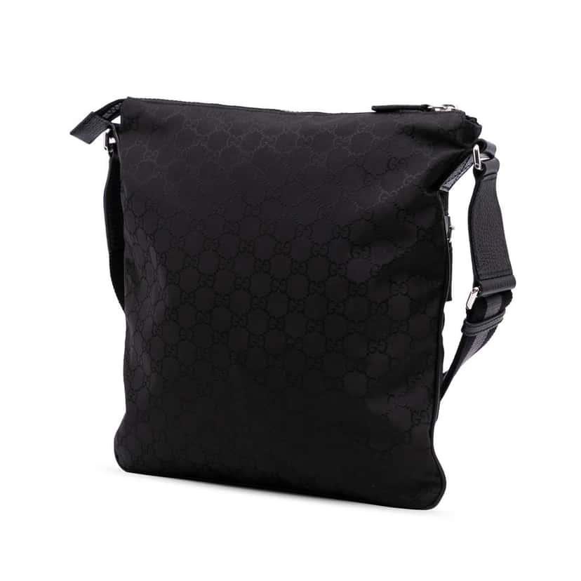 Gucci GG NylonWeb Crossbody Black Good condition - Back View