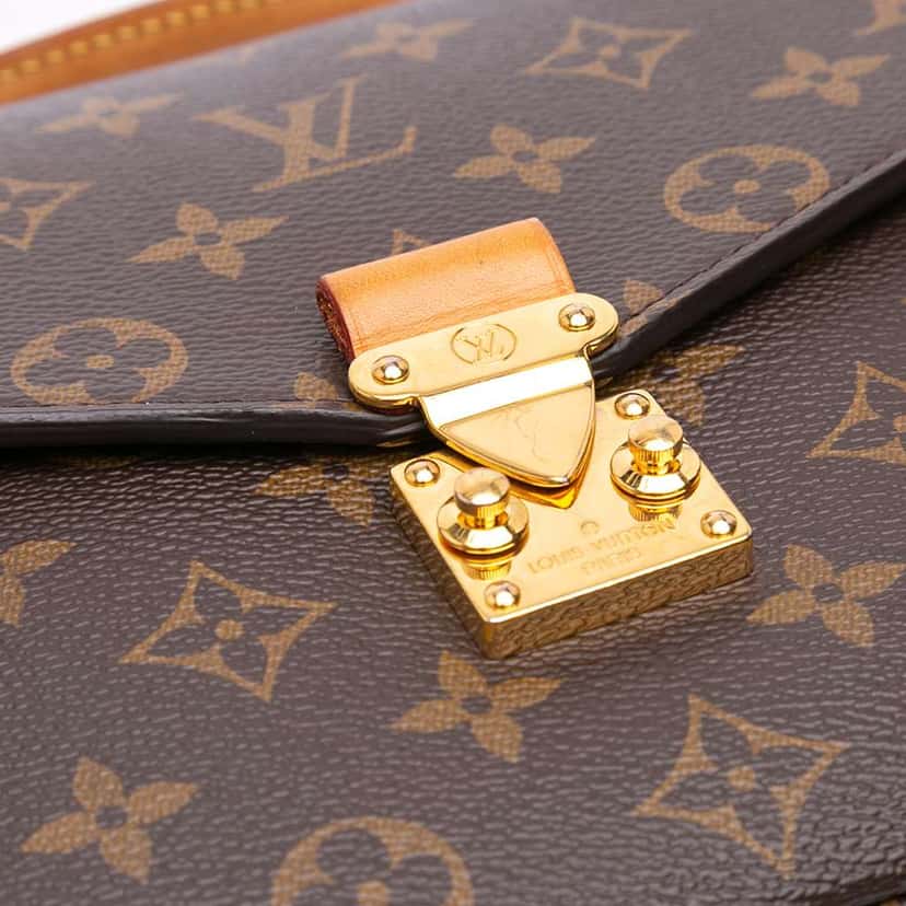 Louis Vuitton Monogram Pochette Metis Brown Good condition - Box View