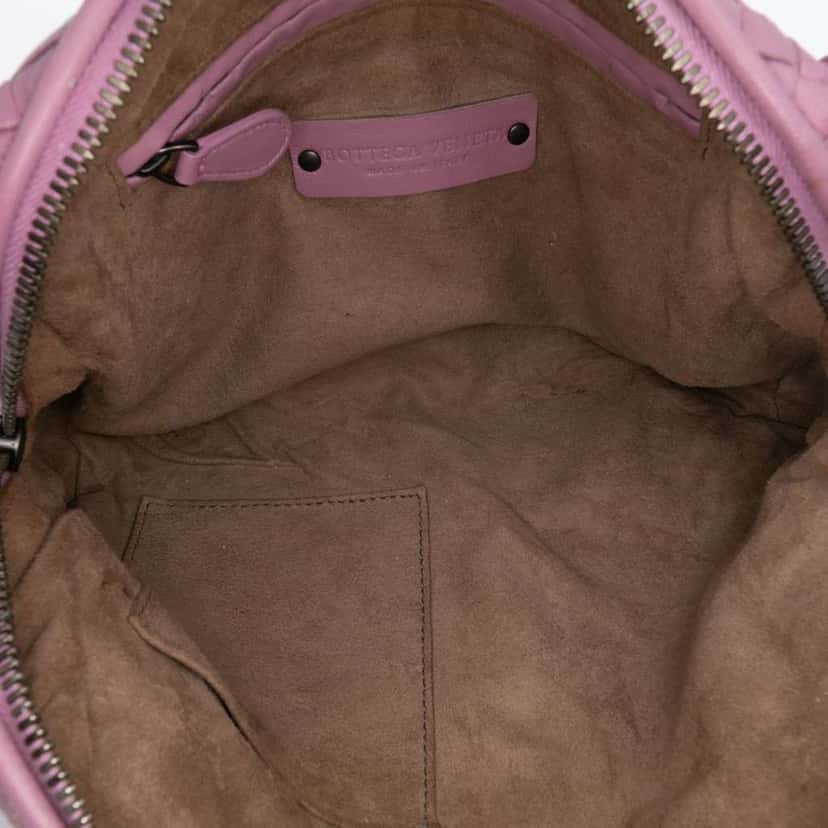 Bottega Veneta Nappa Intrecciato Nodini Crossbody Pink Leather Good condition - Model View