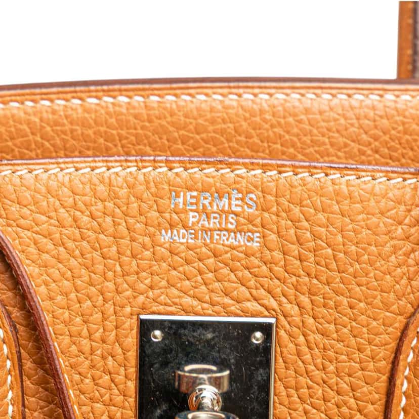 Hermès Clemence Birkin Retourne 35 Brown Leather Good condition - Box View