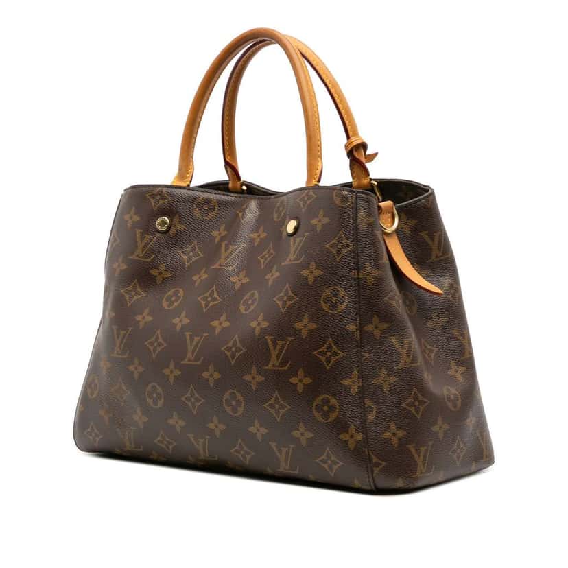 Louis Vuitton Monogram Montaigne MM Brown Canvas Good condition - Back View