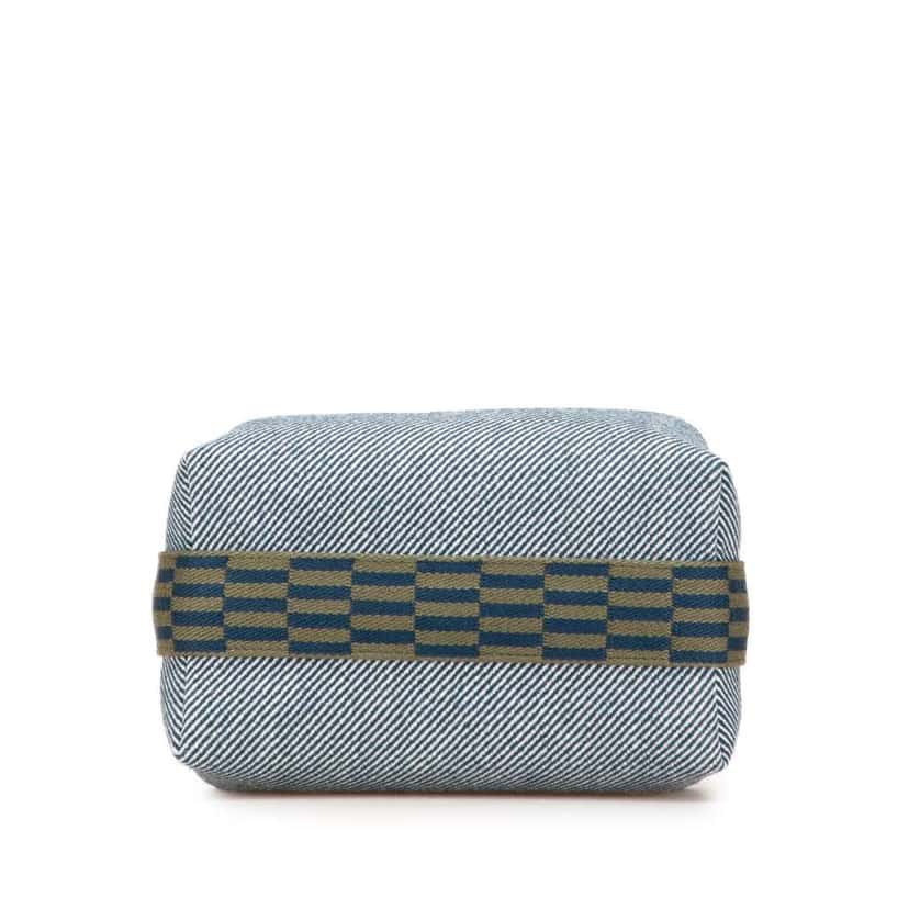 Hermès Small Wool Bride A Brac H Natte Case Blue Wool Good condition - Inside View