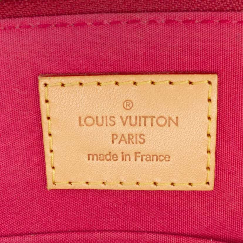 Louis Vuitton Monogram Vernis Alma BB Red Leather Good condition - Box View