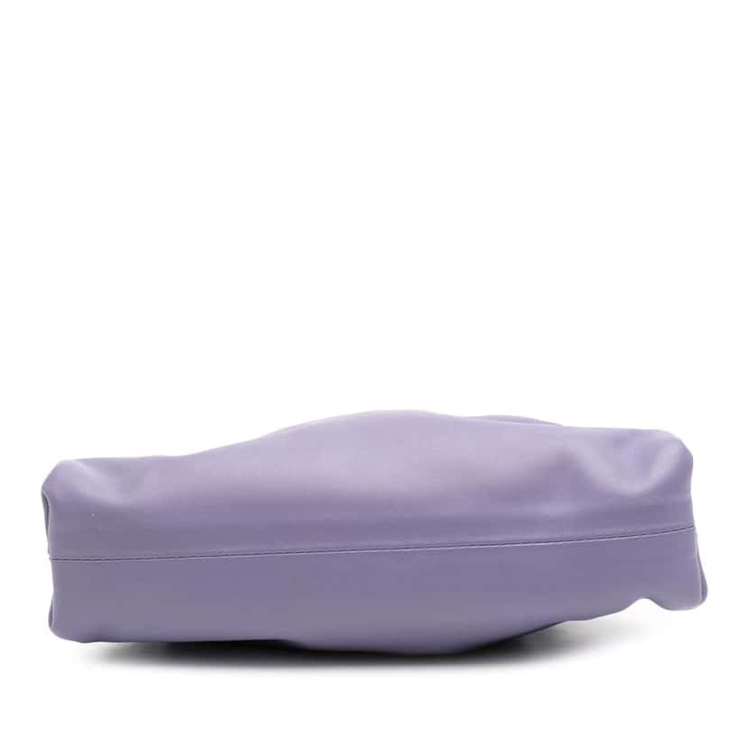 Bottega Veneta Lambskin The Mini Pouch Crossbody Purple Leather Very good condition - Inside View