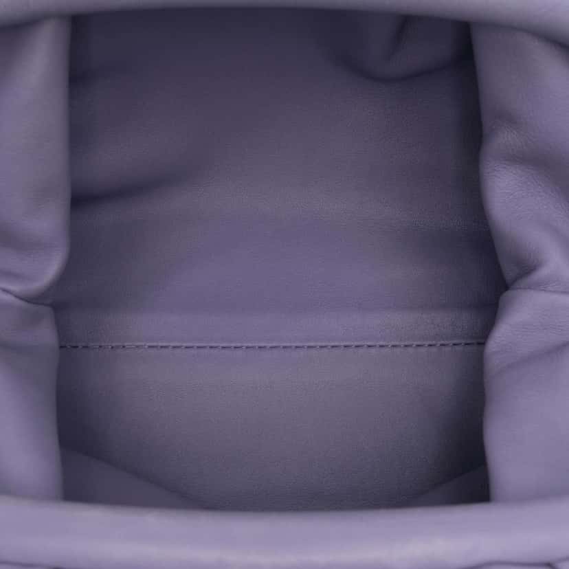 Bottega Veneta Lambskin The Mini Pouch Crossbody Purple Leather Very good condition - Model View