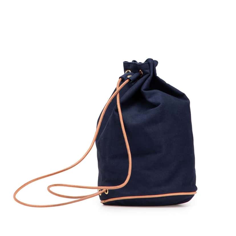 Hermès Toile Polochon Mimile Blue Canvas Good condition - Back View