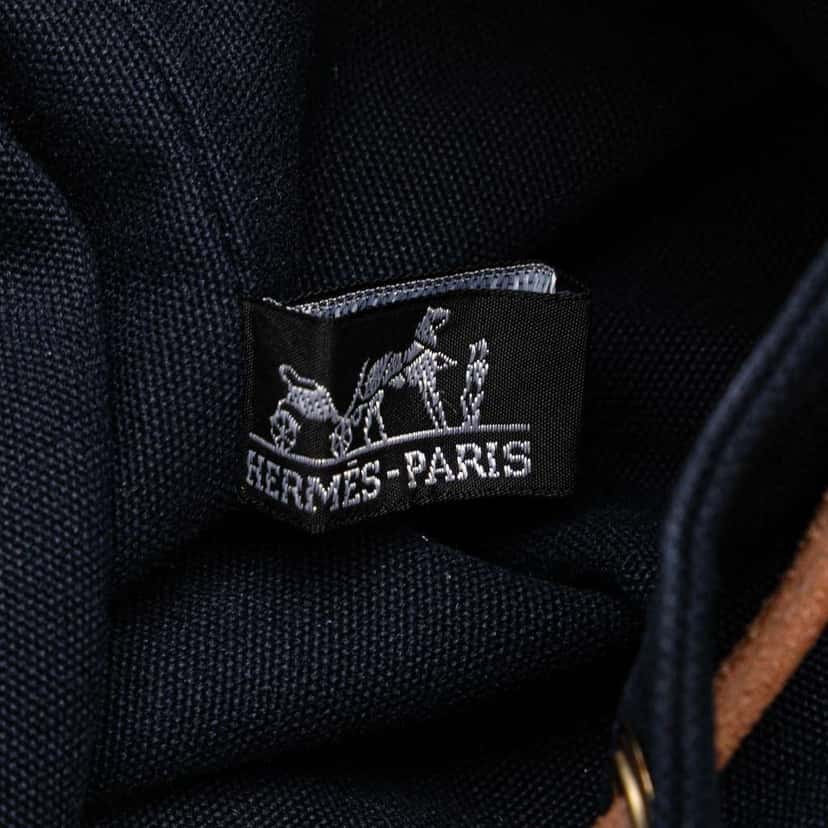 Hermès Toile Polochon Mimile Blue Canvas Good condition - Box View