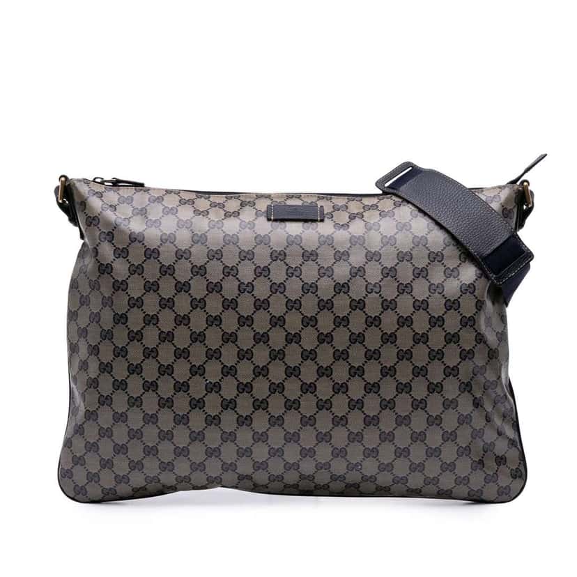 Gucci GG Crystal Crossbody Brown Canvas Good condition - Front View