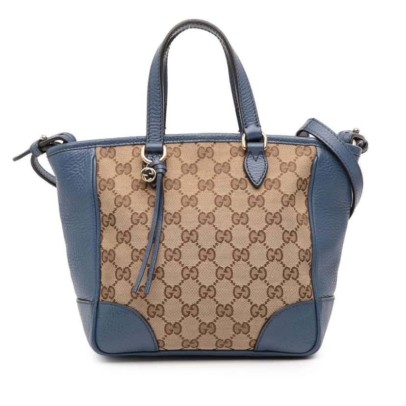 Gucci Small GG Canvas Bree Satchel Brown Canvas Good condition - Front View