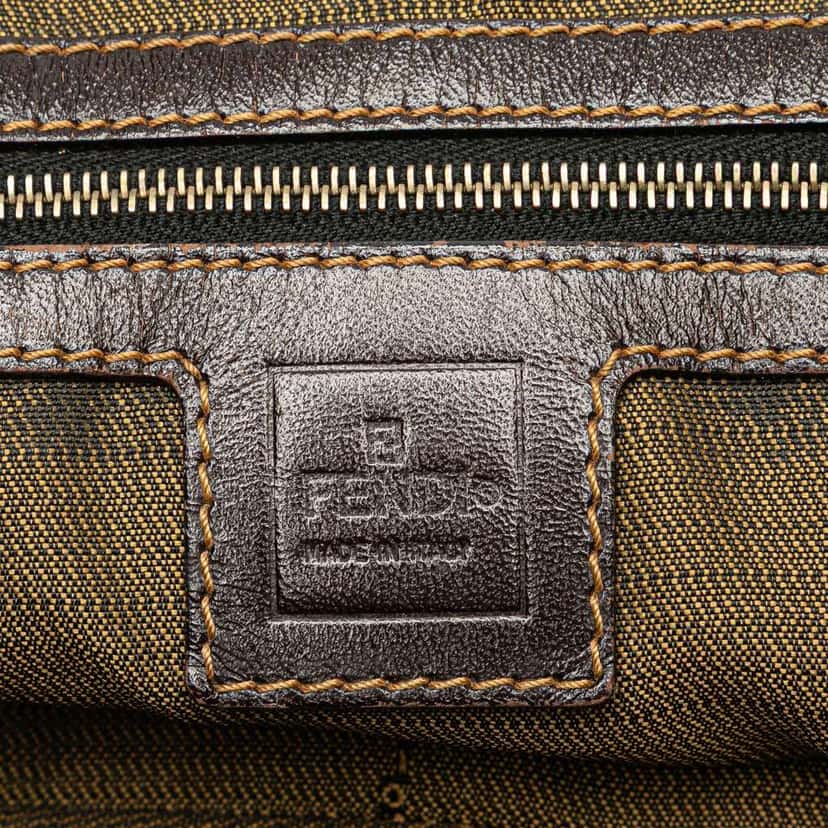 Fendi Large Zucca Canvas Twins Tote Brown Canvas Good condition - Box View
