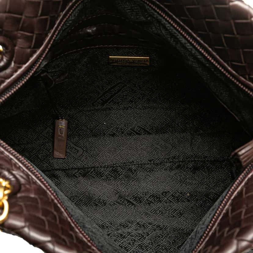 Bottega Veneta Nappa Intrecciato Tote Brown Leather Good condition - Model View