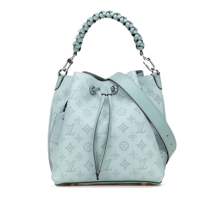 Louis Vuitton Monogram Mahina Muria Blue Leather Very good condition - Front View