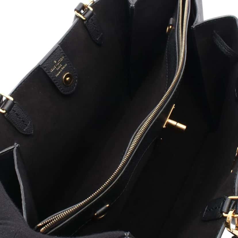 Louis Vuitton Leather Lockmeto Satchel Black Leather Good condition - Inside View