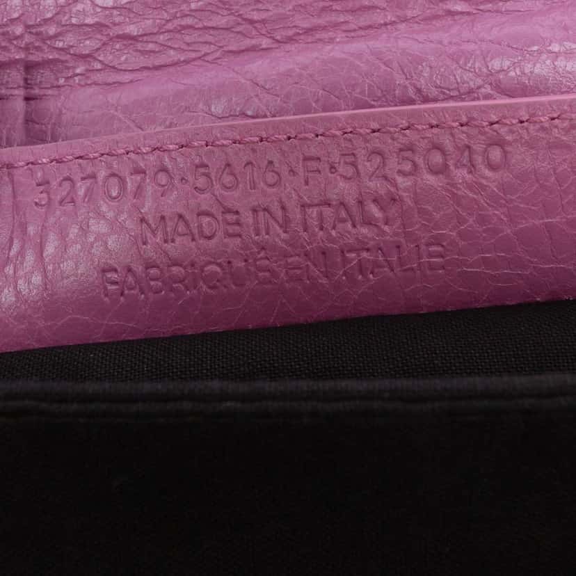 Balenciaga Lambskin Motocross Giant 12 Envelope Clutch Pink Leather Good condition - Box View