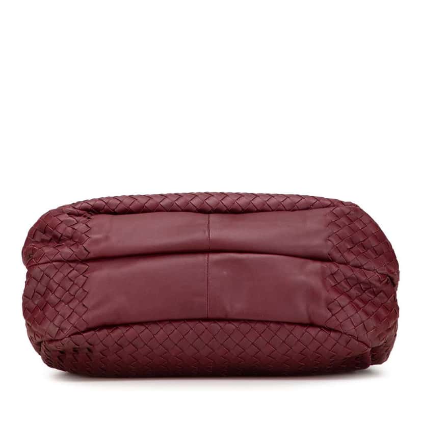 Bottega Veneta Small Nappa Intrecciato Campana Hobo Red Leather Good condition - Inside View