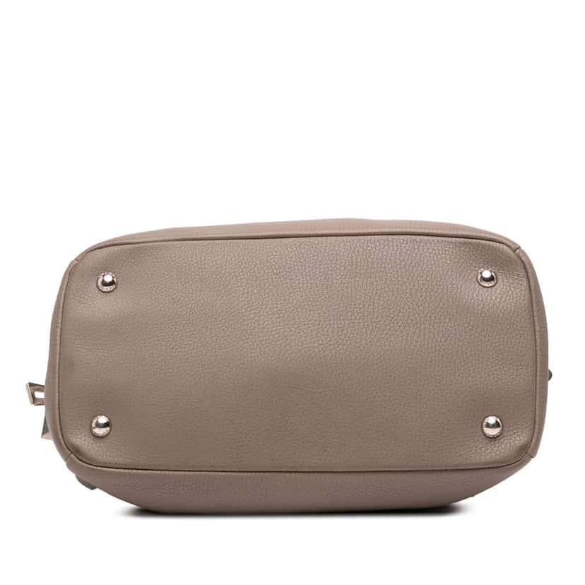 Prada Vitello Phenix Open Convertible Tote Brown Leather Good condition - Inside View